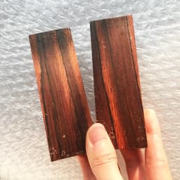 2pieces Red Sandalwood for DIY Knife Handle Material Making Various Handicraft Materials 120x40x10mm