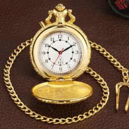 Top Luxury Gold Luminous LED Quartz Pocket Watch Train Locomotive Engine Steampunk Quartz FOB Light Watch Gifts for Men Women