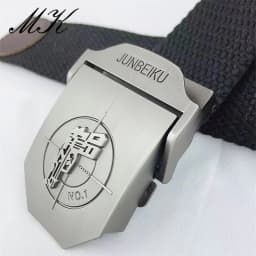Maikun Metal Automatic Buckle Canvas Belts for Men Military Tactical Men Belt Casual Style Men Belt