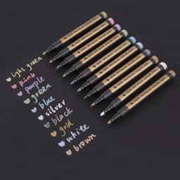 10 Colors/Set Epoxy Resin Drawing Pen DIY Paint Highlights Acrylic Metallic Permanent Marker Graffiti Point Pen