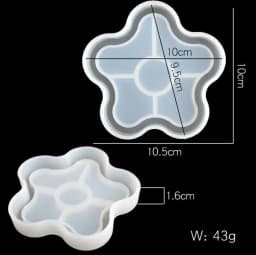Storage Tray Silicone Mold Palm Dish Plate UV Epoxy Resin Clay Casting Molds Hand Of Fatima DIY Craft Making Mould Home Decor