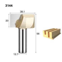 HUHAO 1pc 1/2 1/4 Shank Cleaning Bottom Engraving Slab Surfacing Flattening Router Bit Woodworking Tool CNC Cutter 6-50mm
