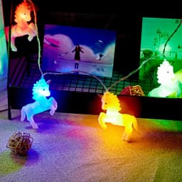 DC4.5V 1.5M 3M LED Unicorn String Lights Battery Case For Indoor Room Birthday Party Wedding Christmas Day Decoration Lantern