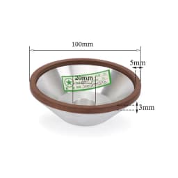 75/100/125/150mm Resin Diamond Grinding Wheel Cup Grinder Disc for Carbide Metal Angle Grinder Tool 120/150/180/240/320/400#