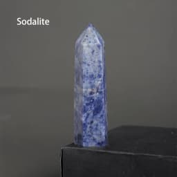 7-8cm Natural Crystal Point Quartz Rainbow Wand Crystal Column Rose Quartz Rock Mineral Specimen Home Decor Reiki Healing stone