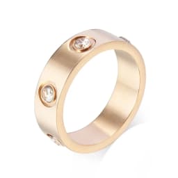 2025 Stainless Steel Ring With Stone full Crystal For Woman Girl woman rings
