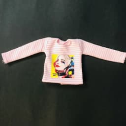 NEW Cute Blyth Dolls’ Clothes Long Sleeve Stripe T-shirt for Blyth 1/6 Dolls Accessories