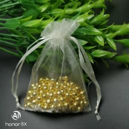 1000pcs Small Plain Organza Bags Drawstring Pouch Jewelry Packaging bag Drawable Birthday party Wedding Gift bags Candy Pouches
