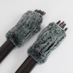 New Women 100% Real Genuine Knitted Rex Rabbit Fur Mittens Winter Warm Lady Real Fur Fingerless Gloves Handmade Knit Fur Mitten