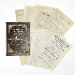 10pcs/pack Large Size Medieval Vintage material Paper Dairy DIY Scrapbooking Album Decoration Paper Office Supplies