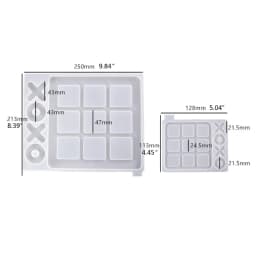1 Pc Tic Tac Toe Game Board and X O Silicone Molds Set Epoxy Resin DIY Art Craft Mold for Christmas NightA Art Crafts Tools