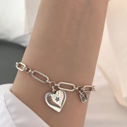 Minimalist 925 Sterling Silver LOVE Heart Bracelets For Women New Fashion Vintage Handmade Birthday Party Jewelry Gifts