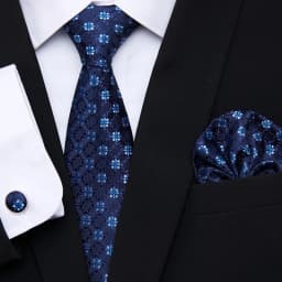 Hot Sale 7.5 cm Tie Pocket Squares Cufflink Set Necktie Pink Purple Hombre Printed Formal Clothing Accessories Fit Party