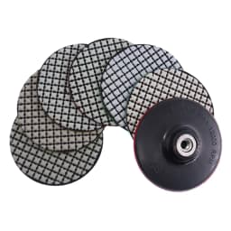6 Pcs 4 Inch Dry Polishing Pad 100mm Flexible Stone Polishing Pads New Design Marble Granite Stone Wall 4" Sanding Disc