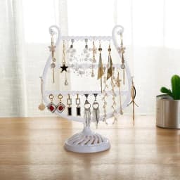 Creative Wine Cup Shape Earrings Display Bracelet Storage Shelf Jewelry Storage Holder Ear Stud Stand Jewelry Organizer
