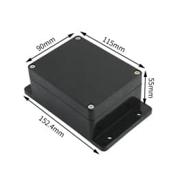 Black and white outdoor waterproof box Plastic box Electronic engineering box instrument waterproof junction box shell