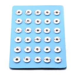 2022 New High Quality Snap Jewelry Display Board Fit 18mm Snap Buttons Jewelry Black Flannel PVC Snap Display Holder
