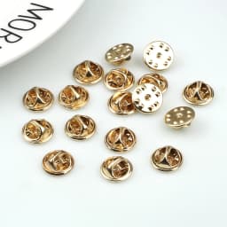 20/50/80/100Pcs Squeeze Badge Base Butterfly Clasp Cap Nail Tie Back Stopper Brooch Lapel Buckle Pin Holder DIY Jewelry Findings