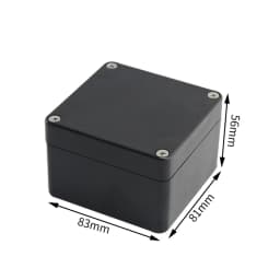 Black and white outdoor waterproof box Plastic box Electronic engineering box instrument waterproof junction box shell
