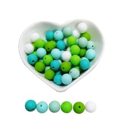 BOBO.BOX 20Pcs Silicone Beads 9MM Round Beads DIY Baby Pacifier Chain Pendant BPA Free Eco-friendly Baby Teether Toy Accessories