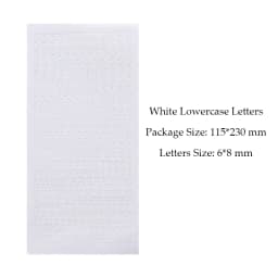 1 Sheet PVC Waterproof Durable Korean Golden Silver English Letter Stickers for Photos Albums Decoration