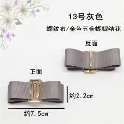 Women's single shoe Rhinestone bow cloth flower shoe surface decoration suede ladle shoes paste shoe repair accessories