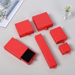 12pcs Drawer Jewelry Box Ring Necklace Box Black Earring Bracelet Jewelry Organizer Packing Display Jewelry Boxes and Packaging