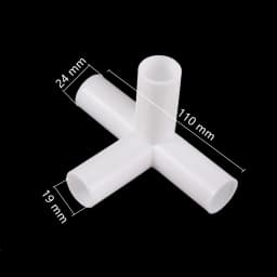 19mm PVC Straight Elbow Cross Connector Joint 60 90 120 135 Degree Tee Connector PVC Pipe Fitting DIY Tent Fixed Fittings