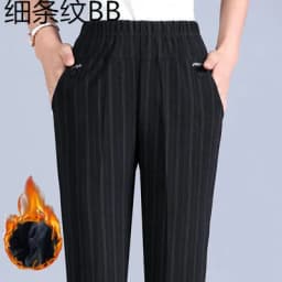 Oversized 8XL Stretch waist Winter Trousers Middle-aged Clothing Loose Plus velvet Thick Female Pants Casual Granny Trousers
