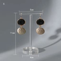 Fashion Style Clear Acrylic T-Shape Earrings Display Holder for Studs And Drop Earrings Jewelry Showcase Stand