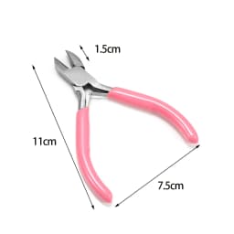 6 Style Pink Pliers Jewelry Making Tool Kits Mix Needle Spoon Tool Round Nose Plier Side Tweezers for Make DIY