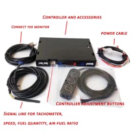 Greddi Sirius 7 Colors LCD Head Up Display Boost Water&Oil Temp Oil Press RPM Fuel Pressure Air-fuel Ratio EGT Gauge