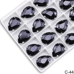 Sew on Teardrop Rhinestones Pear Shape Water Drop Sewing Stone Glass Crstal with Claw for Needlework Accessories