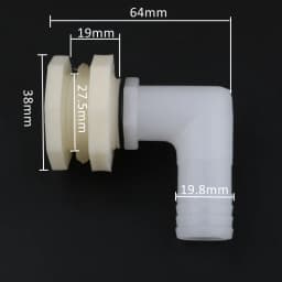 1/2" 3/4" 1" to 20/25mm 90 Degree Elbow Drainage Connector Aquarium Fish Tank Drain Adapters Irrigation Water Pipe Joints