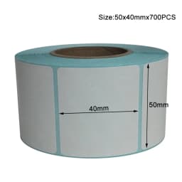 20x10mm Shipping Labels- 700 barcode sticker Per Roll Strongest & THICKEST - Thermal Postage BPA Free, Supermarket Blank Sticker