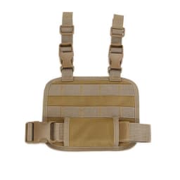 Tactical Drop Leg Platform Hunting Thigh MOLLE Rig with Adjustable Belt & Thigh Straps for Universal Holster
