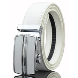 CETIRI 130cm 140cm 150cm 160cm Plus Size Long Belt White Men Belt Alloy Automatic Buckle Real Leather Belts Luxury Brand