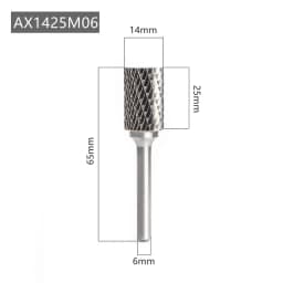 AX Type Head Rotary File Tungsten Carbide Alloy Drill Milling Burr Die Grinder Abrasive Tools Carving Bit Point