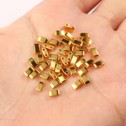 Natural Stone Two Hole Hematite Stone Mineral Loose Spacer Beads For Jewelry Making Handmade Diy Bracelet Necklace Earrings Tila