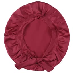 SuyaDream 100% Mulberry Silk Sleep Cap for Women Hair Care Natural 19 Momme Silk Night Bonnet with Adjustable Ribbons