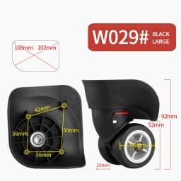 Luggage Wheel Replacement Wheels Suitcase Accessories Universal Casters Rolling Luggage Suitcase Wheeled Accessories Bags Caster