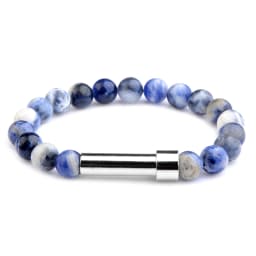 Natural Stone Couples Bracelet Secret Message Tube Notes Can Be Placed Friendship Bracelets For Women Men Charming Jewelry