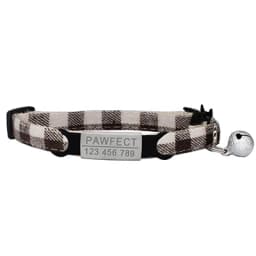 Plaid Cat Collar Personalized ID Small Dog Collars Safety Buckle Free Engraving Adjustable with Bell for Puppy Kittens Necklace