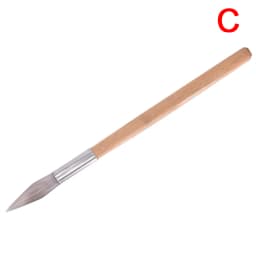 1Pcs Agate Burnisher Polishing Knife Edge With Bamboo Handle Jewelry Making Tools