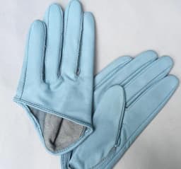 Women's natural sheepskin leather solid pink color half palm gloves female genuine leather fashion short driving glove R1171