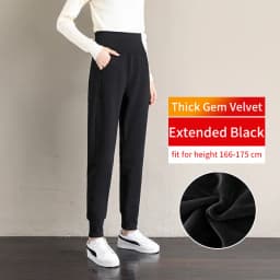 Joggers Women Plus Size Thick Warm Winter Sweatpants Outwear Gem Velet on Fleece Female Trousers Sport Casual Pants Suits Loose