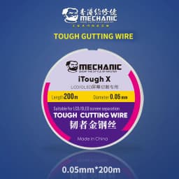 MECHANIC High Hardness Special Steel Cutting Wire for Mobile Phone LCD Screen Separation Repair Tools 0.028mm--0.1m