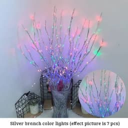 20 Bulbs LED Willow Branch Lights 77cm Vase Filler Willow Twig Home Christmas Party Garden Decoration Wedding Decorative Lights