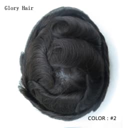 0.12-0.14mm Injected Male Hair Prosthesis Injection Thin Skin Toupee Man Wigs Human Hair Men's Capillary Prothesis For Hair Loss