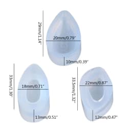 6Pcs 3 Shapes Teardrop Earrings Pendant Mold Epoxy Resin Jewelry Making Tools